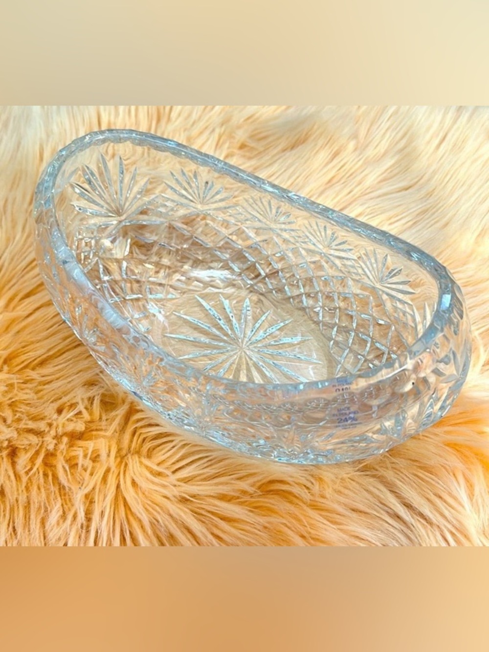 Crystal Decorative Bowl Home Decor NEW!